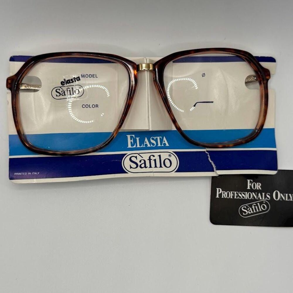 True Vintage Eyeglasses | NOS | Safilo Elasta | Tortoise Plastic | Made In Italy - Picture 9 of 9